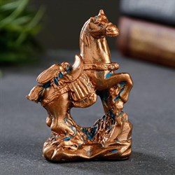 Статуэтка "Муха на коне" окисленная медь - фото 82873