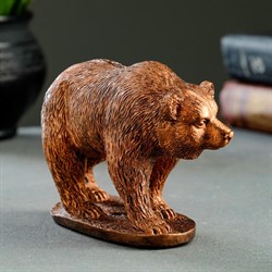 Статуэтка "Медведь" цвет медь - фото 82878