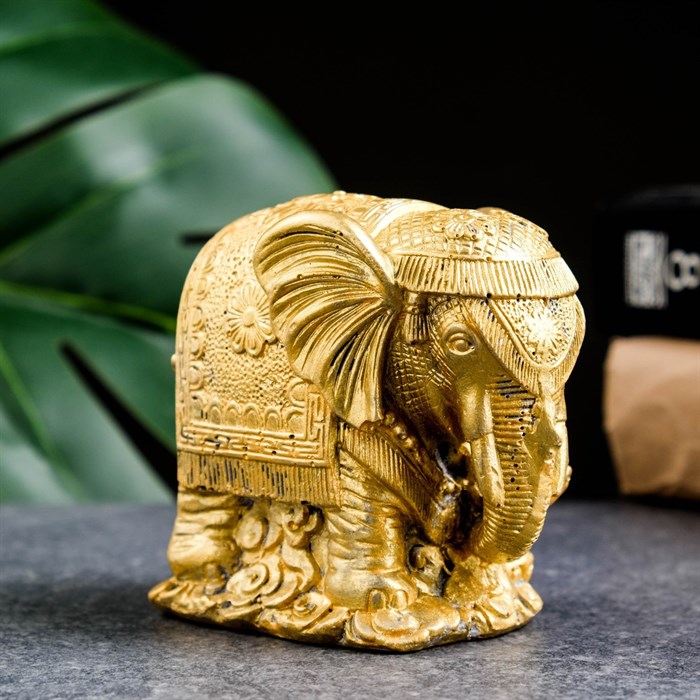 Фигура "Индийский слон" золото - фото 94547