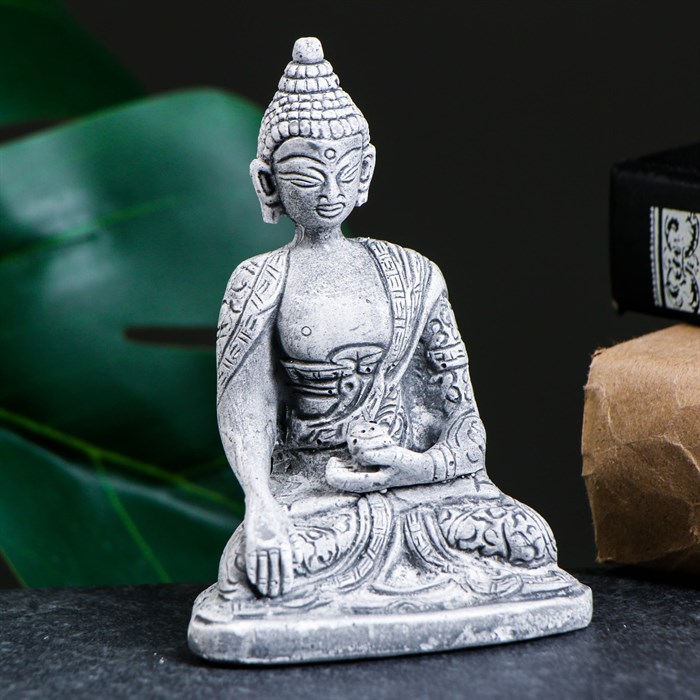 Статуэтка "Будда" серый - фото 95000