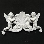 Декоративный элемент " Вензель с ангелами № 13"