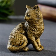 Статуэтка   "Кошечка" состаренное золото