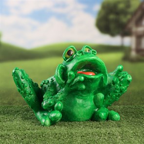 Садовая фигура "Кашпо жаба" 35 см