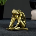 Статуэтка "Обнаженная девушка" золото - фото 94578