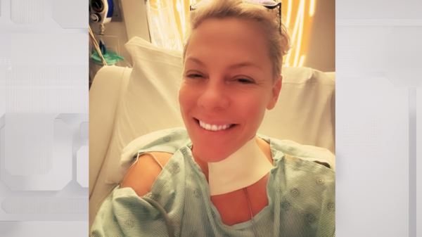 Разрезали шею: певице Pink пришлось встретить Новый год в больничной палате